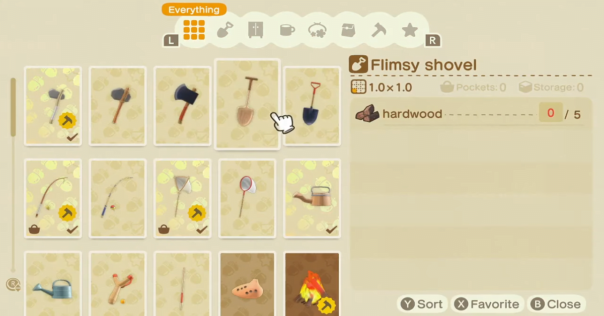 How To Make A Shovel In Animal Crossing