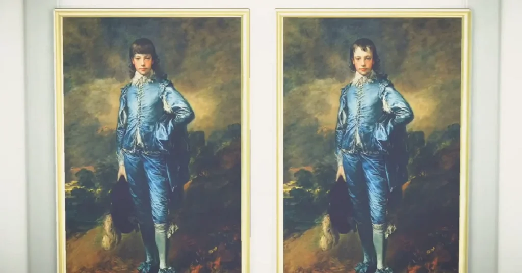 difference between fake and original painting