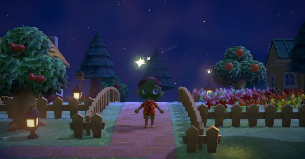 shooting stars in animal crossing new horizons