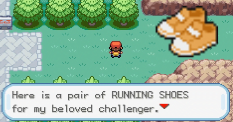 Where to Get Running Shoes in Pokemon Fire Red