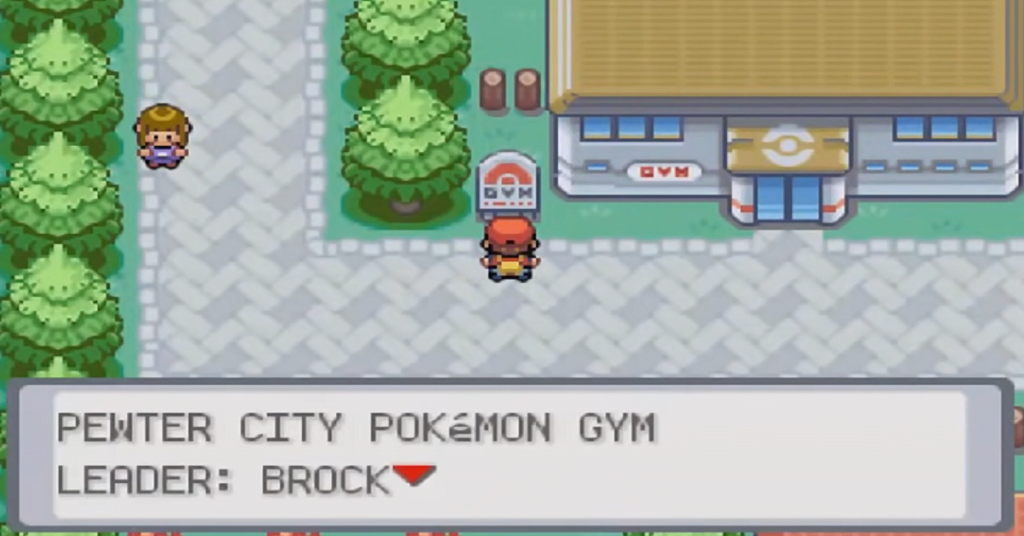 pokemon fire red pewter city gym