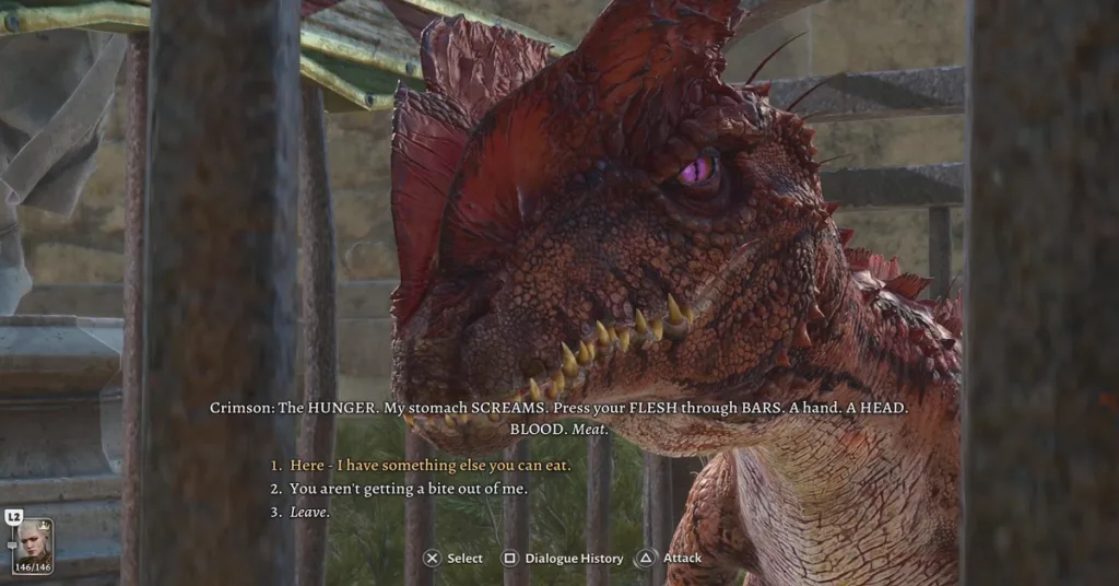 feeding scene of crimson at circus of last days bg3