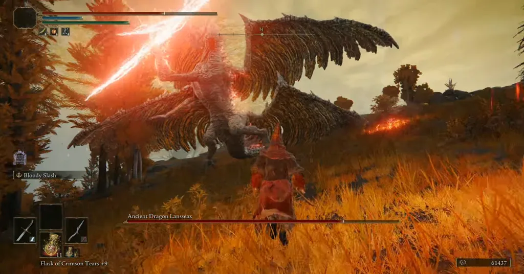 Ancient Dragon Lansseax boss fight