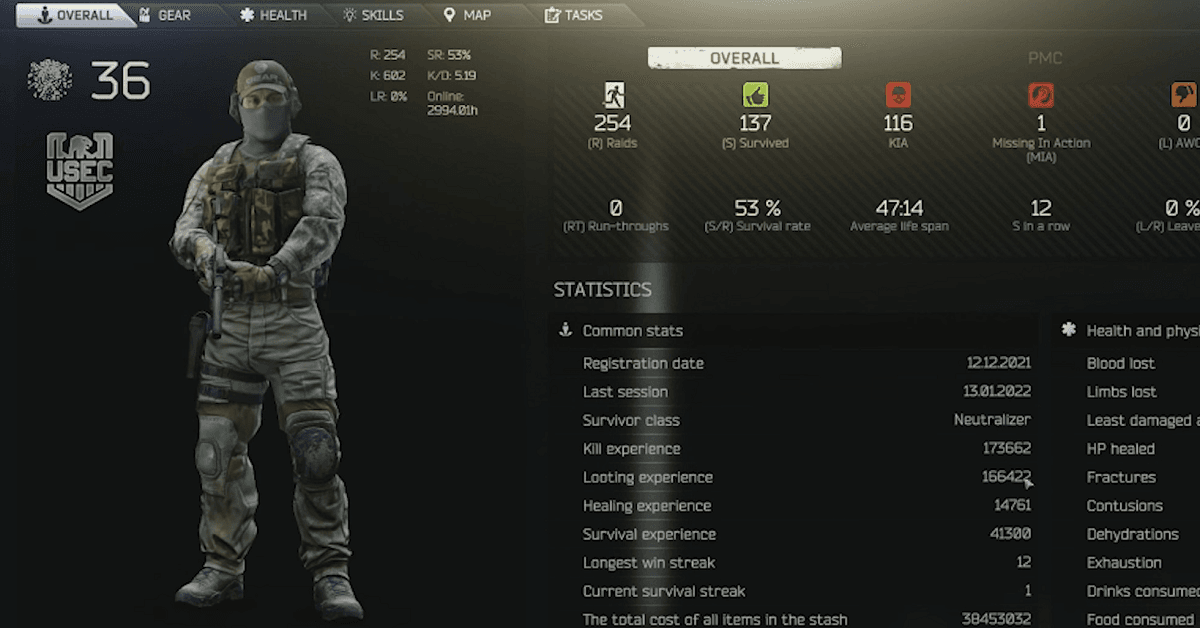 Escape from Tarkov: Survivor Class Complete Guide