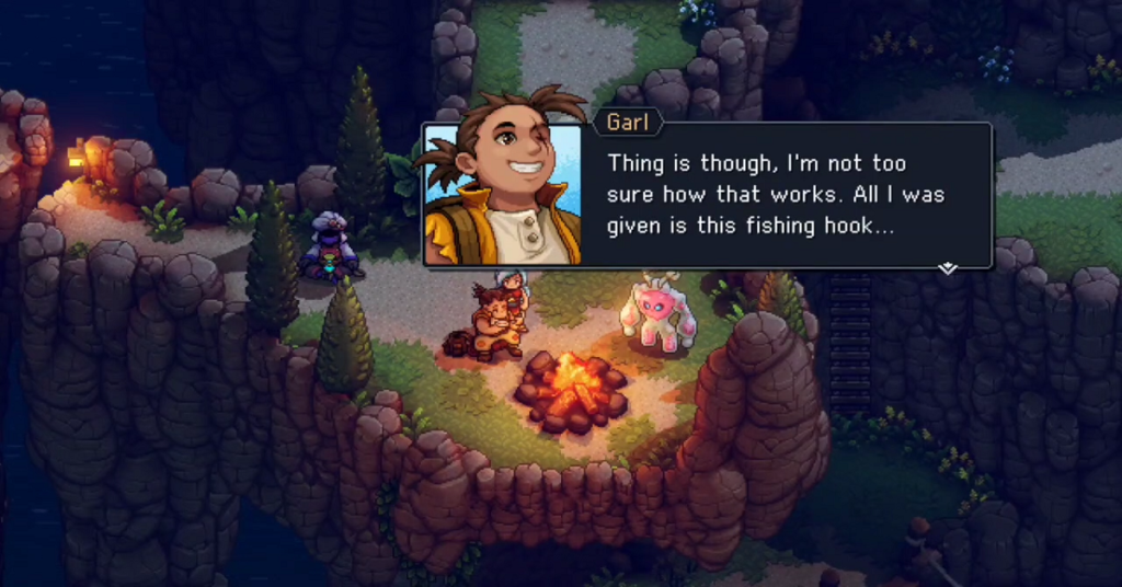 garl giving hook of time