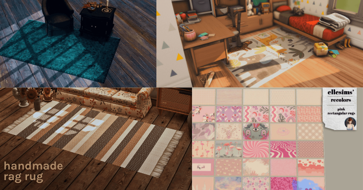 17 Sims 4 (TS4) Rugs & Carpets CC – Best Home Decor Finds