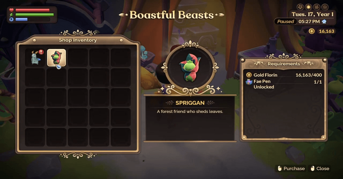 Spriggan Leaf in Fae Farm Where to Get & How