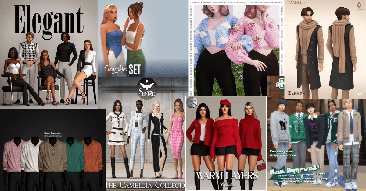 sims 4 cc clothes male and female