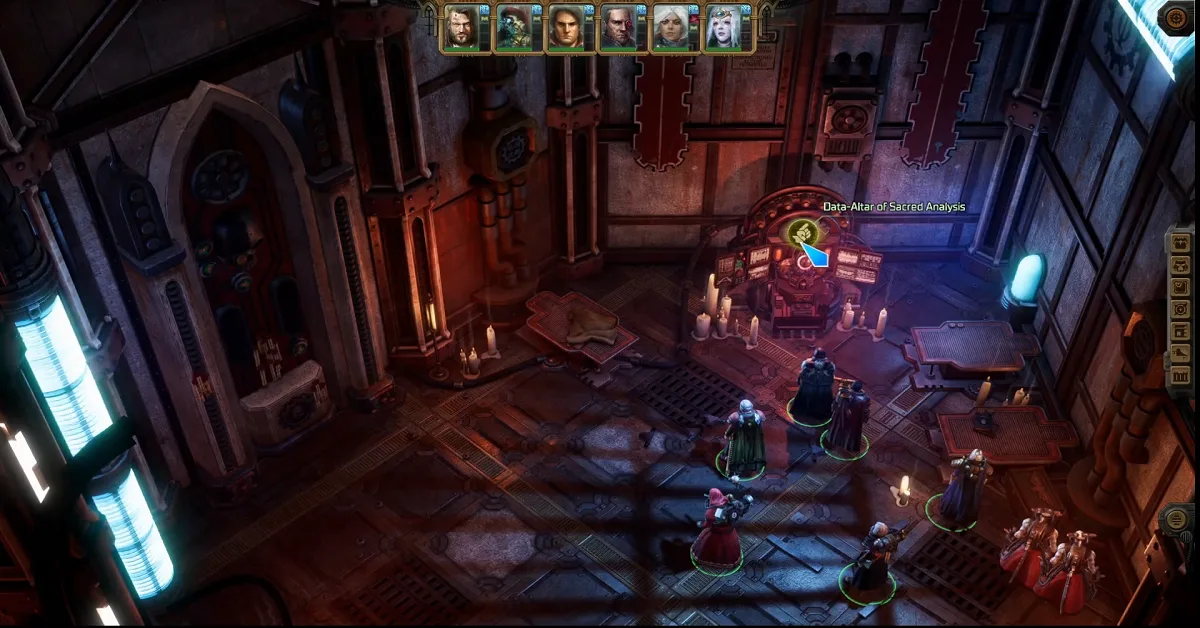 Solve Data Altar of Sacred Analysis (First Galvanic Hymn)- Warhammer 40K: Rogue Trader