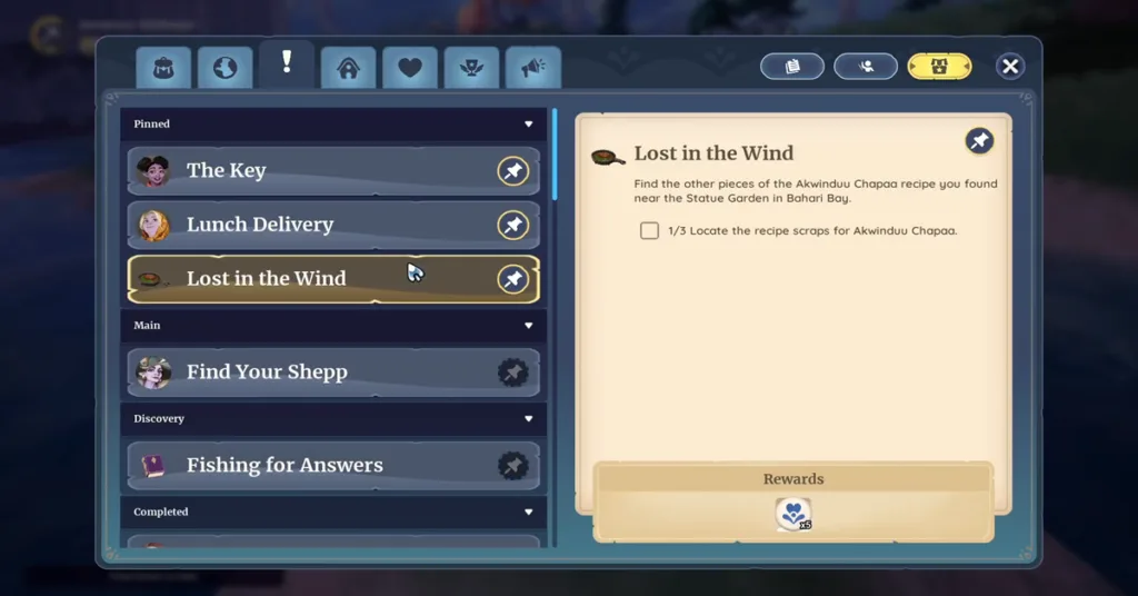 palia lost in the wind quest