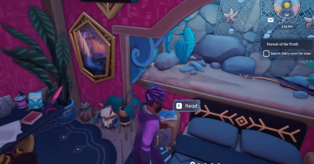 searching zekis room