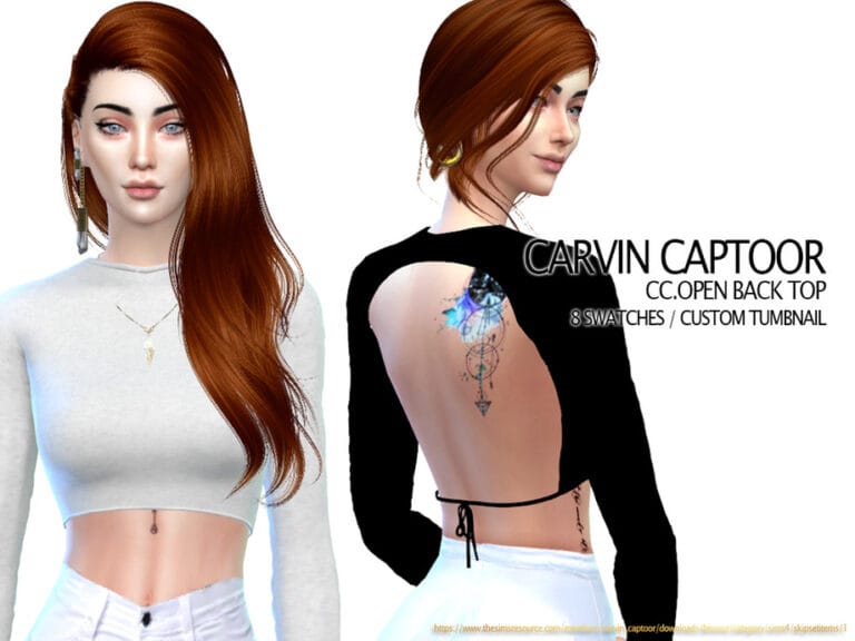 Shirts Tops Camis More For Female Sims Best CC Pack For Sims 4 shirts-tops-camis-more-for-female-sims-best-cc-pack-for-sims-4