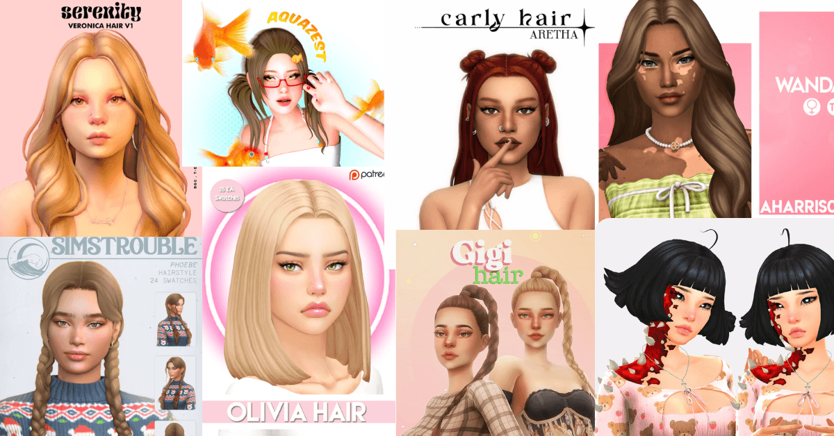 Sims 4 Female Hair CC Top-Picks – Don’t Miss Out These Cool Hairstyles!