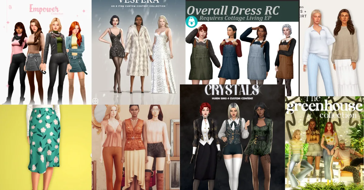 The Best Clothes & Outfits Collection for Male & Female Sims – Refresh Your CC Folder!