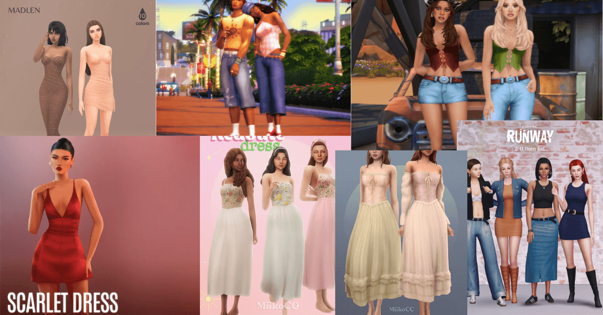All-Time Best Female Clothes CC Packs for Sims 4