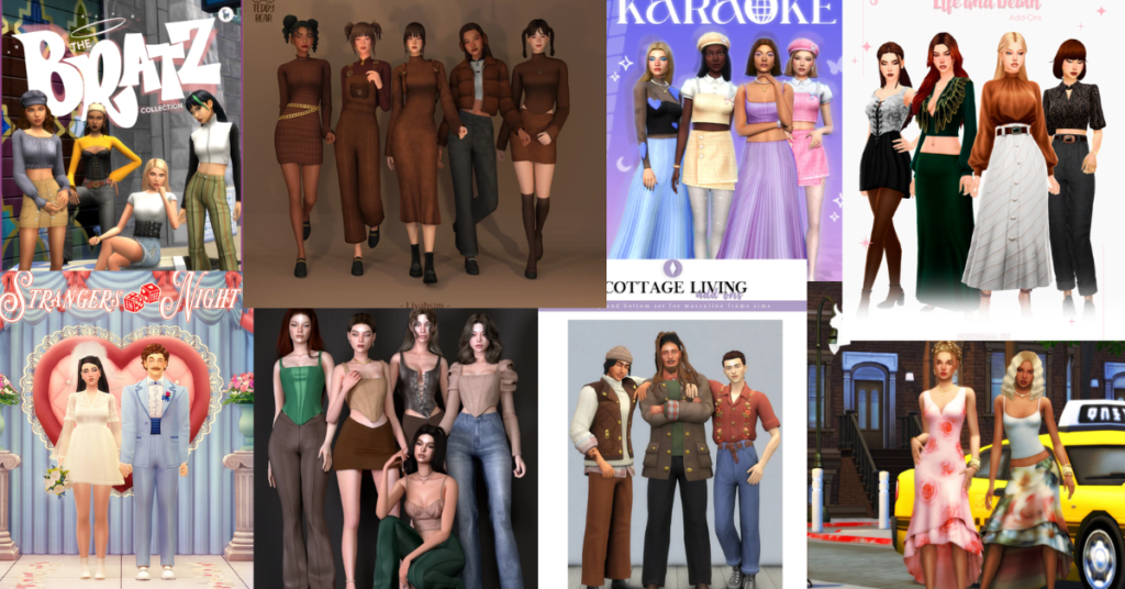 sims 4 gorgeous outfits packs