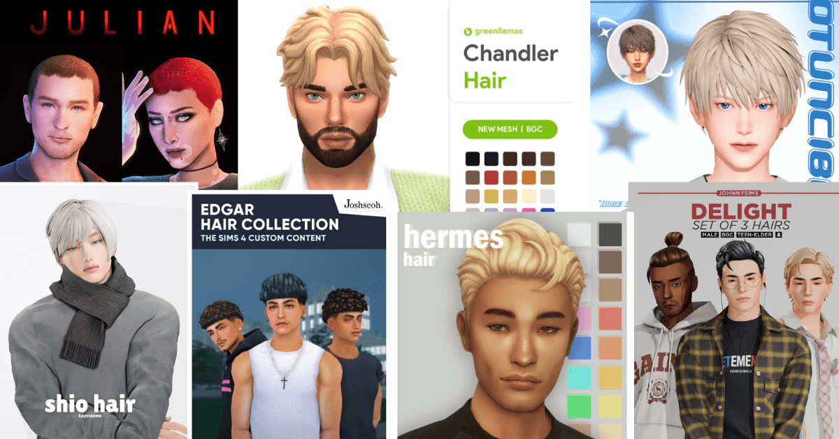Sims 4 Male Hair CC Collection – Hairstyles for Every Occasion