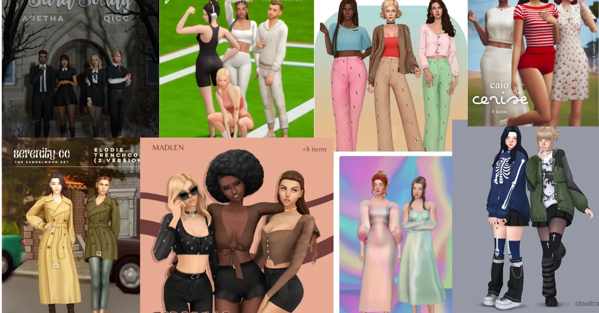 Full Dress, Shirts, Tops, Pants CC Packs for Sims 4 – You Don’t Wanna Miss These!