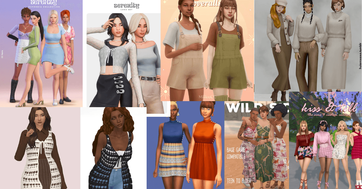 Sims 4 Top-Picks Clothes CC Collection – All Sorts of Outfits