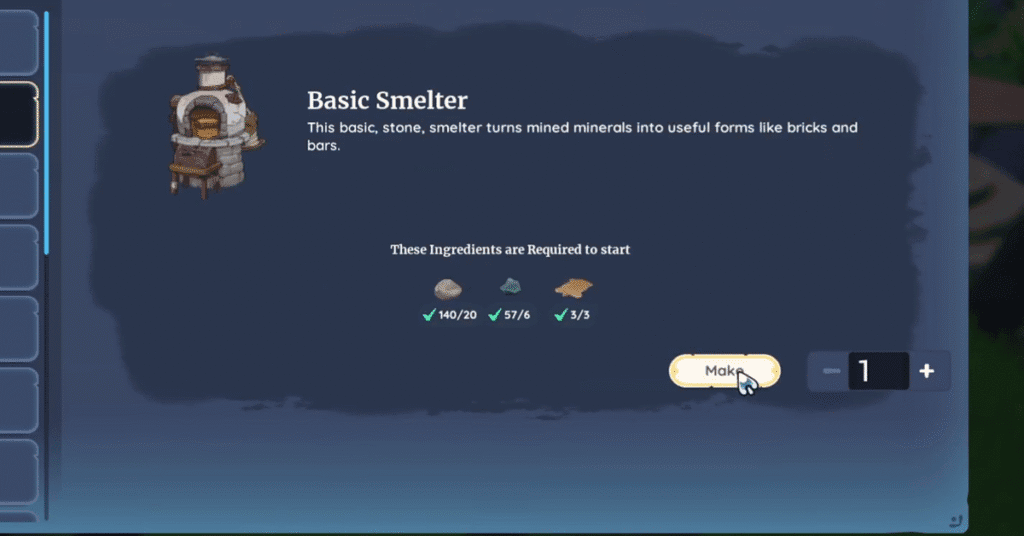 craft and place your stone smelter_palia brick by brick quest