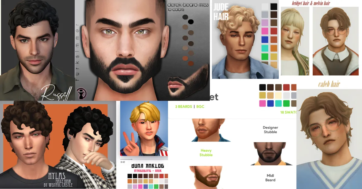 sims 4 ultimate collection of male hair cc