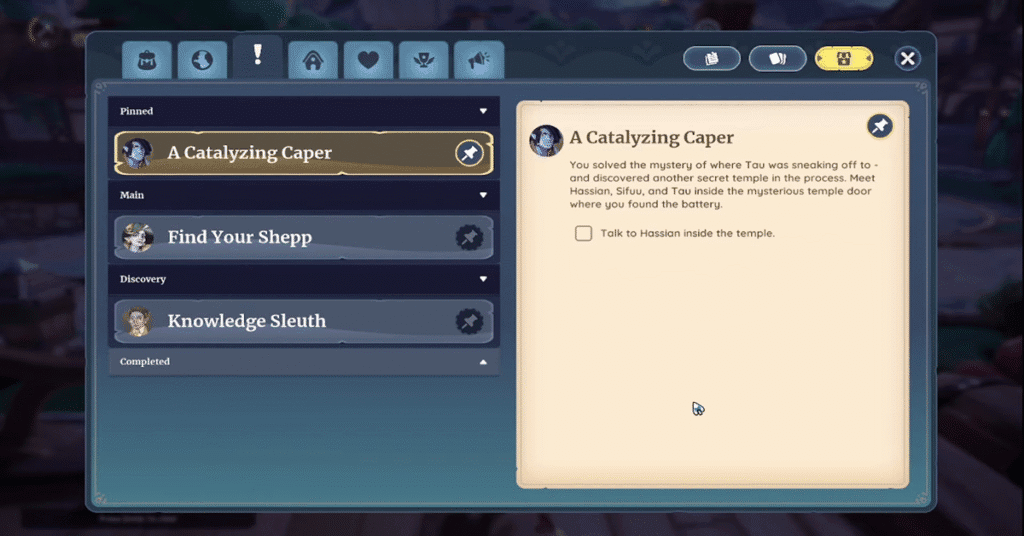 A Catalyzing Caper Quest Palia