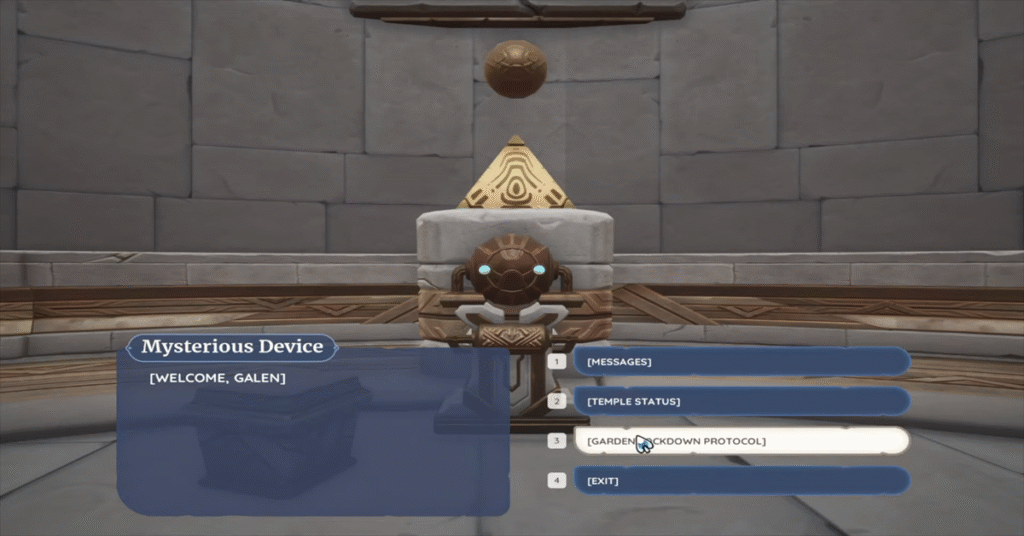 Accessing the Garden Lockdown Protocol_Palia Keeper of Waves