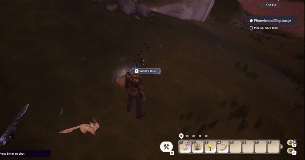 Begin Tracking at Hassian's Camp_Plumehound Pilgrimage Quest in Palia