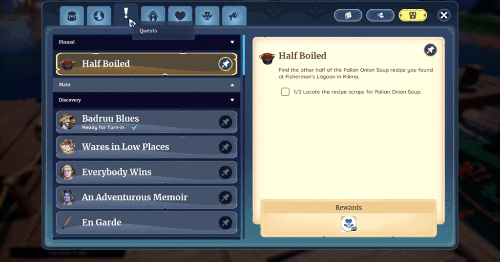Half Boiled Quest Guide in Palia