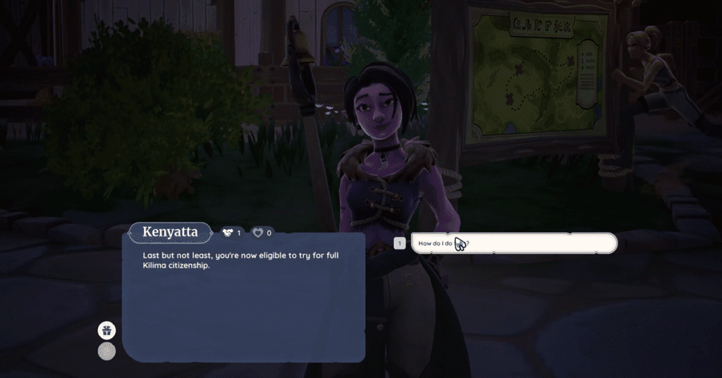 Initial Conversation with Kenyatta_palia strong foundations quest