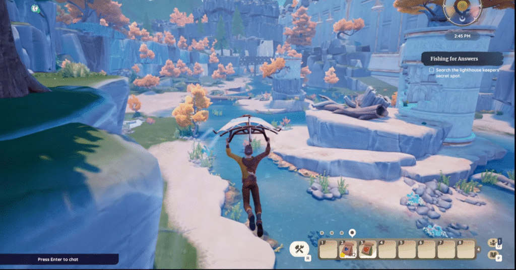 Locating the Secret Spot_Palia Fishing for Answers Quest Guide