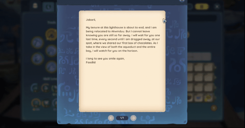Reading the Love Story_Palia Fishing for Answers Quest Guide