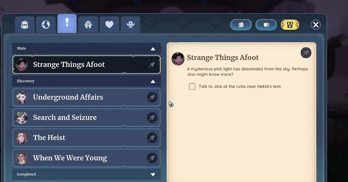 Strange Things Afoot Quest in Palia