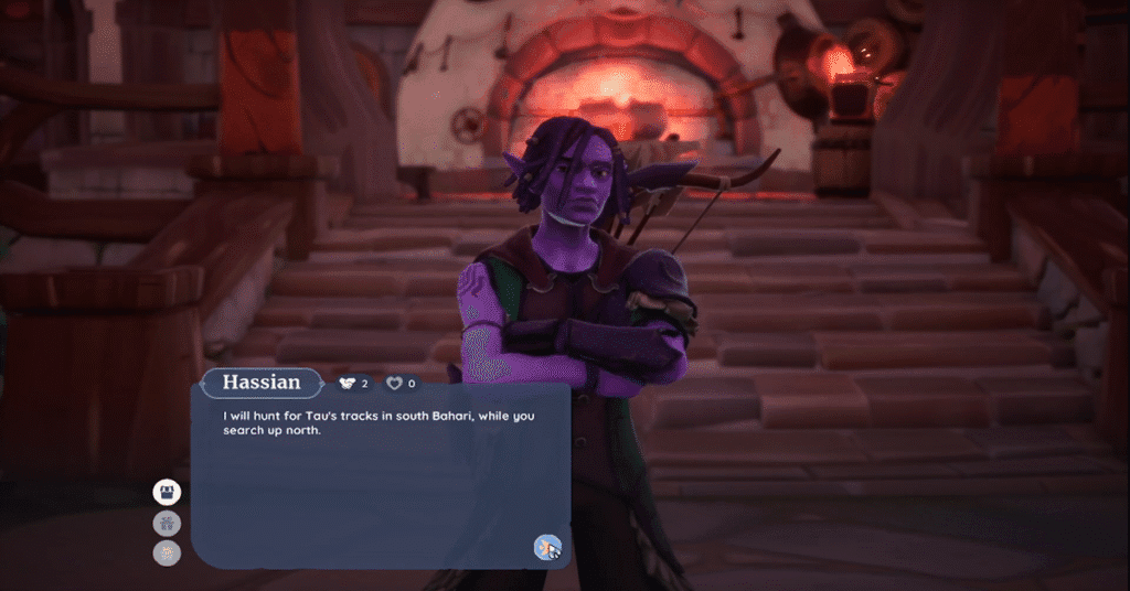 Talking to Hassian About His Letter_plumehound pilgrimage quest palia