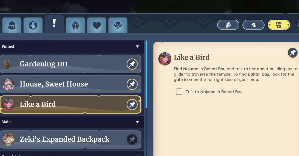 like a bird palia quest