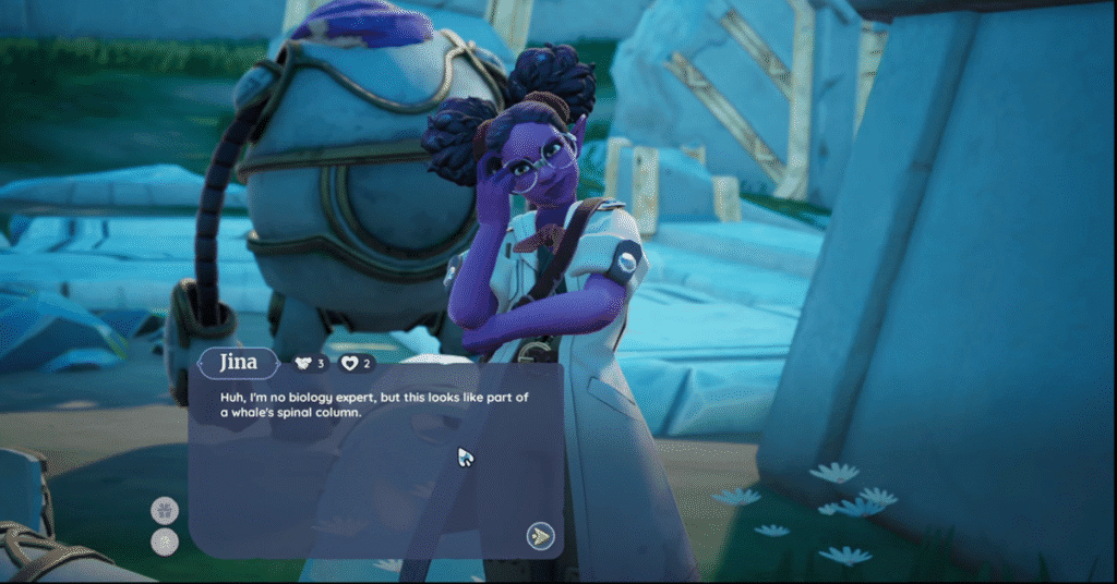 Consulting Jina About Your Discovery_Palia Whale of a Tale Quest