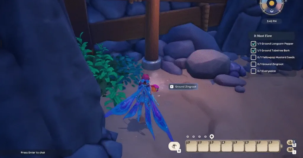 Ground Zingroot Location_It Must Flow Hidden Quest