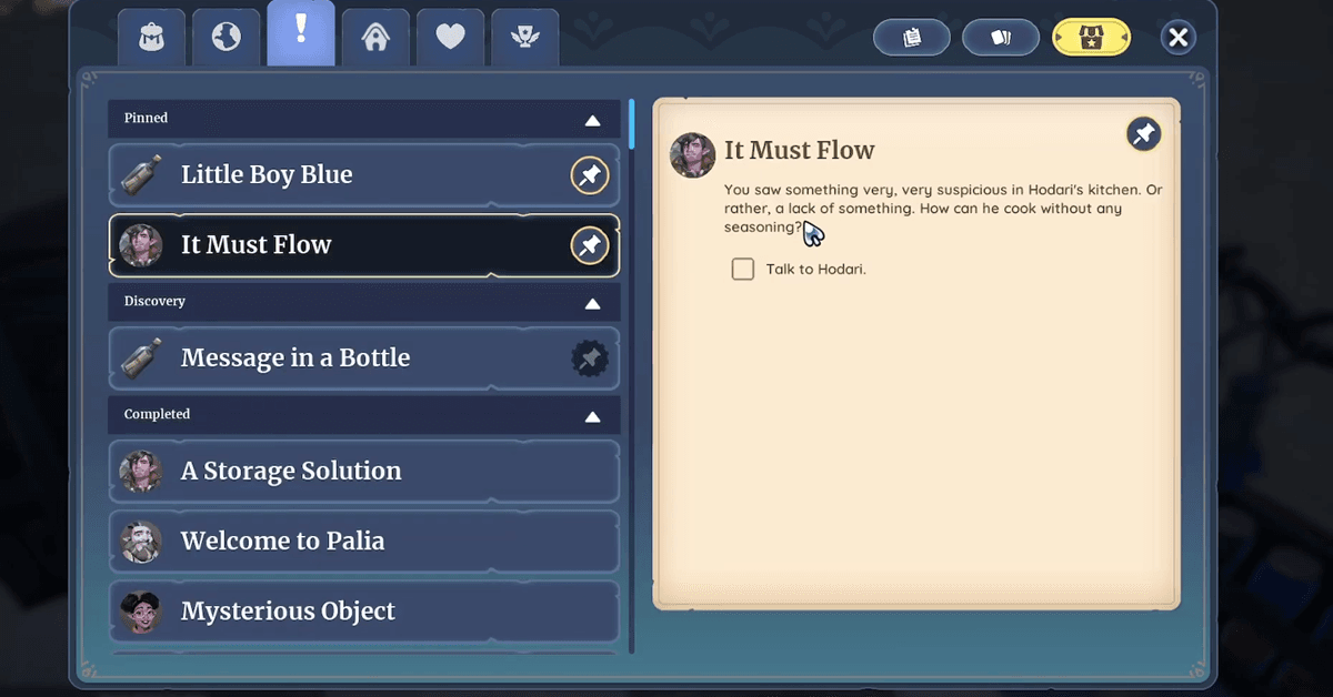Palia It Must Flow Hidden Quest