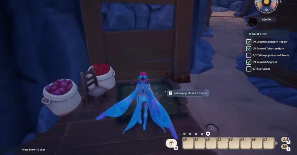 Yellowpop Mustard Seeds Location_It Must Flow Hidden Quest