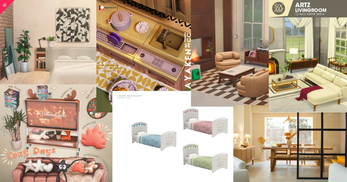 Grab These Super Gorgeous Furniture CC Packs for a Brand New Look 